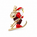 Enamel Christmas Santa & Sleigh Charms