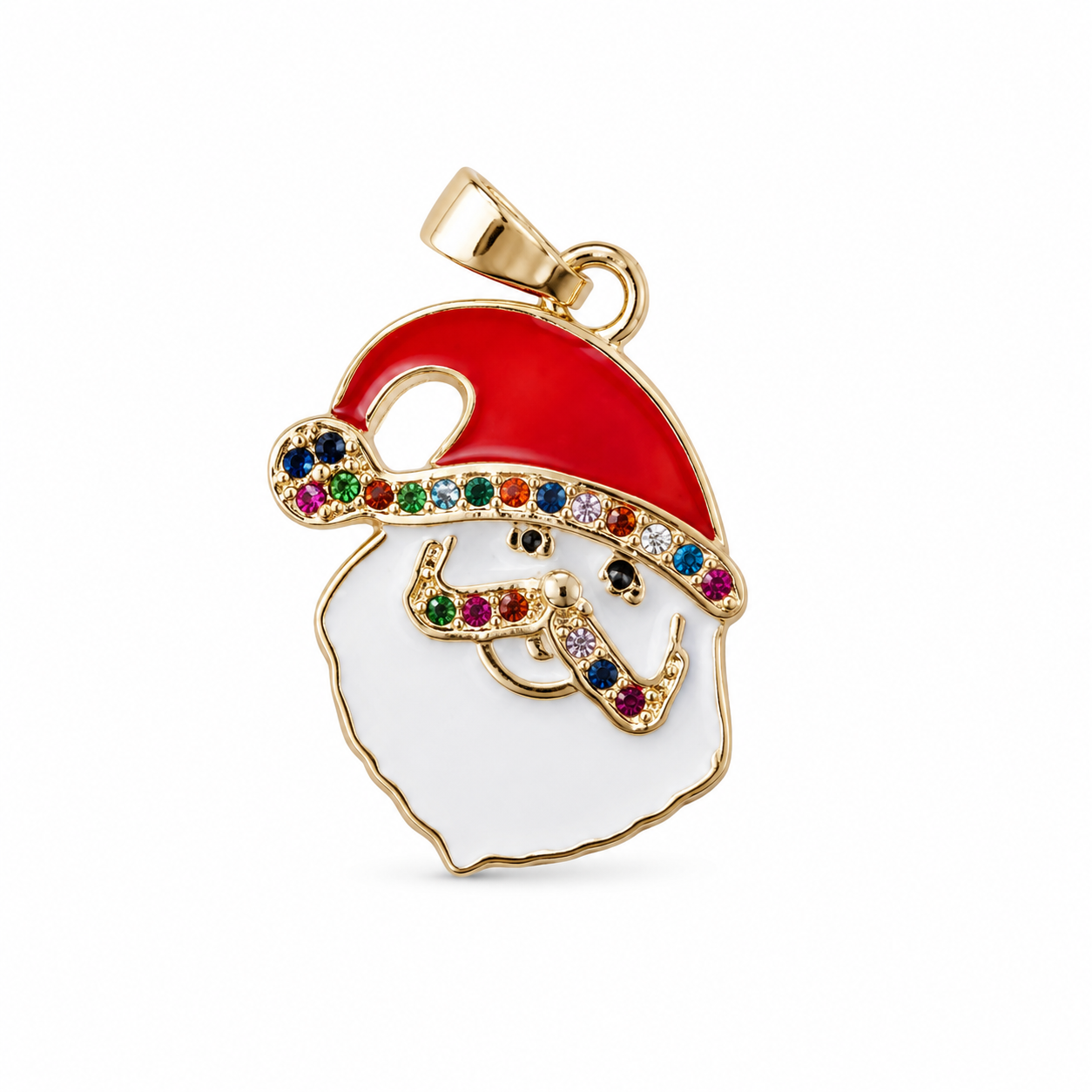 Holiday Them Cute Santa Claus Head for Christmas Charms