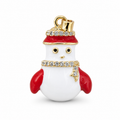 Snowman Charms Enamel Cute Snow Man Charms for Christmas Holiday