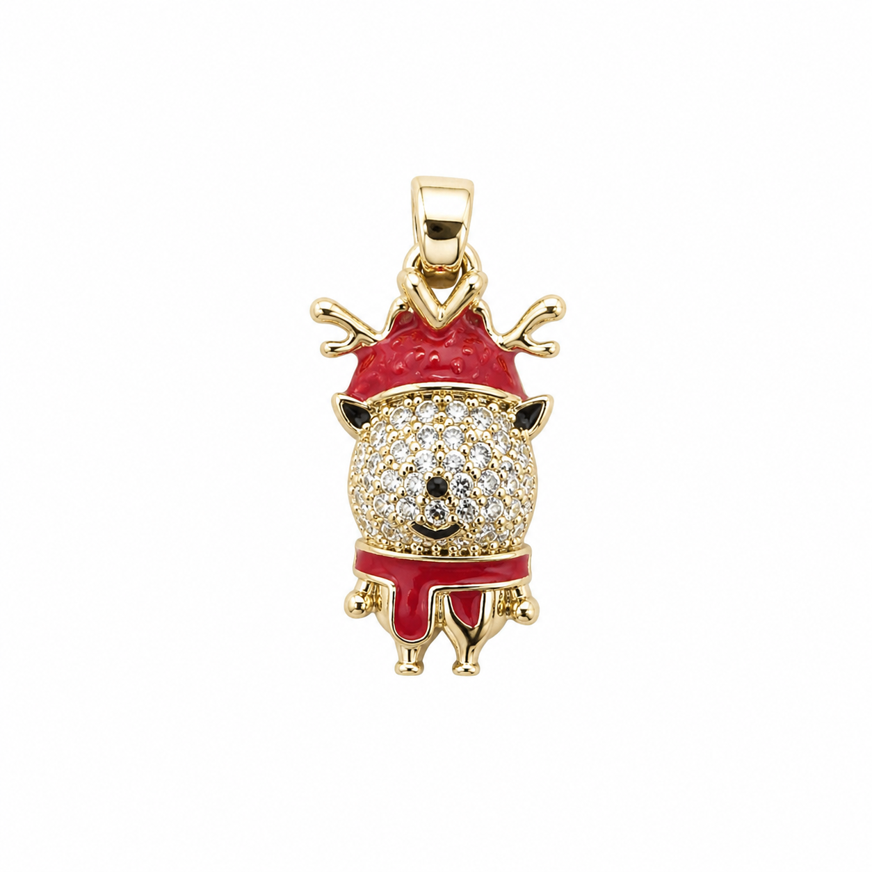 Christmas Reindeer Charm Cute Charms for Christmas DIY Jewerly