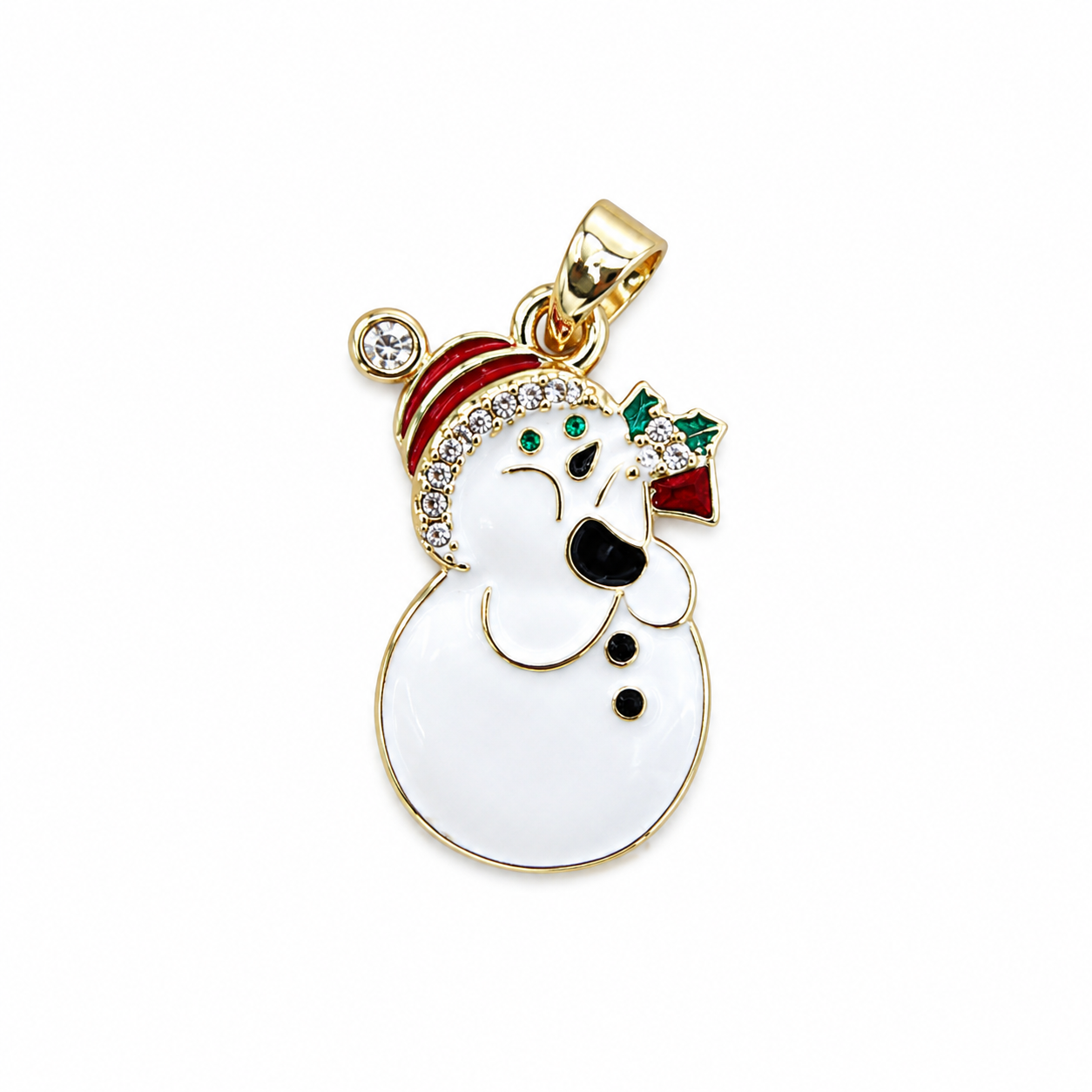 Christmas Snow Charm Cute Snowman Pendant for Christmas Holiday Decor