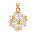 10 Pcs Charms Shaped Them Ball Clear Pendant Crystal